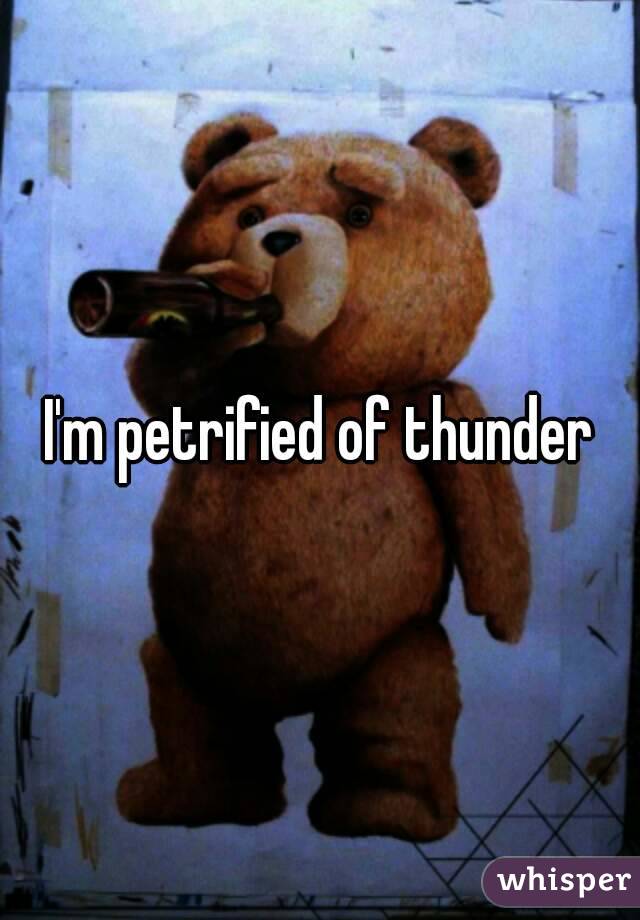 I'm petrified of thunder