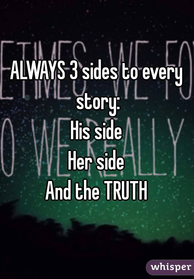 Image result for his story her story and the truth