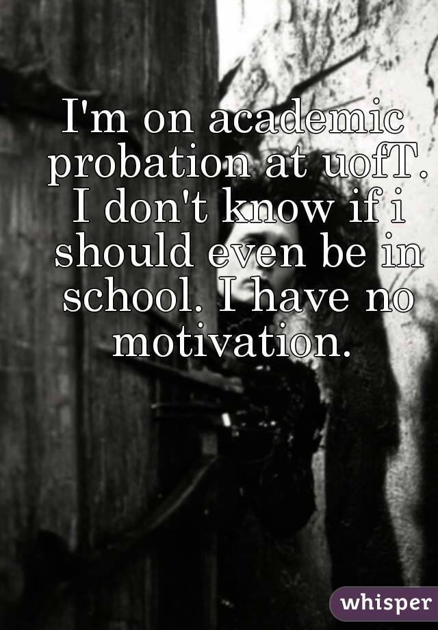 What is academic probation?