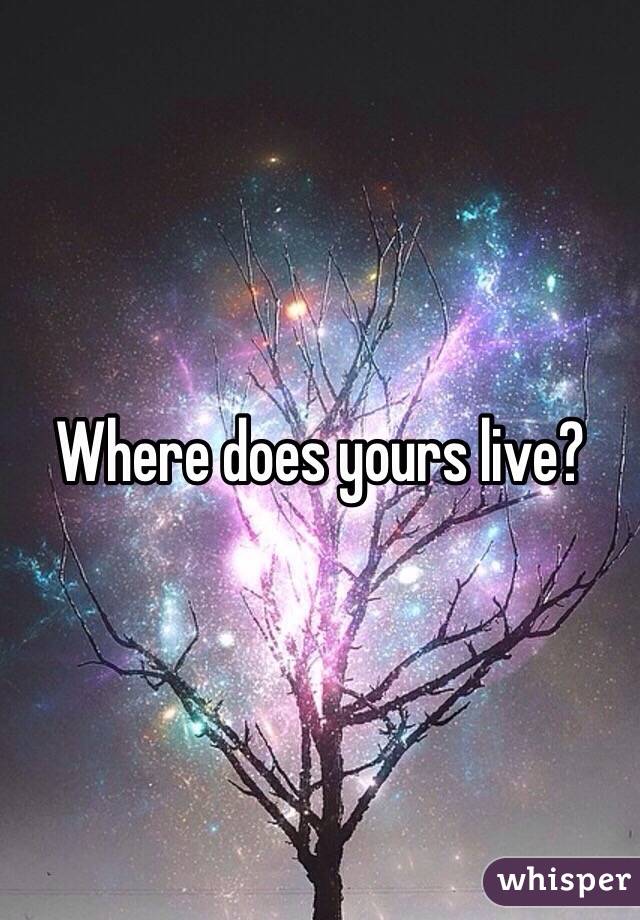 Where does yours live?