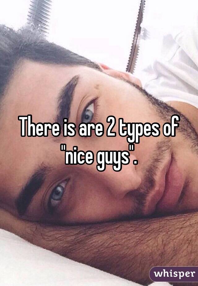 There is are 2 types of "nice guys".