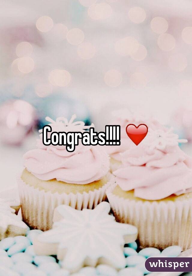 Congrats!!!! ❤️