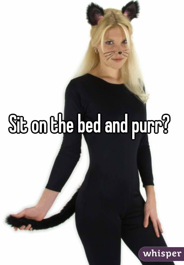 Sit on the bed and purr? 