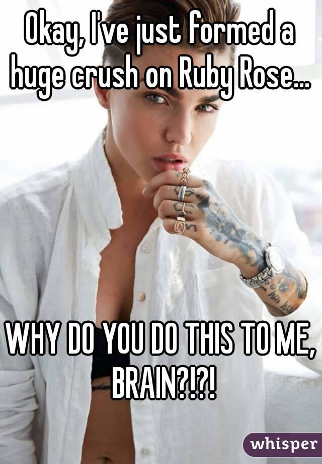 Okay, I've just formed a huge crush on Ruby Rose... 





WHY DO YOU DO THIS TO ME, BRAIN?!?!