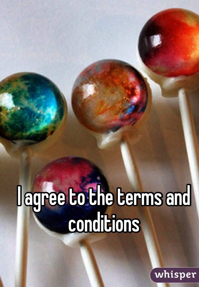 I agree to the terms and conditions