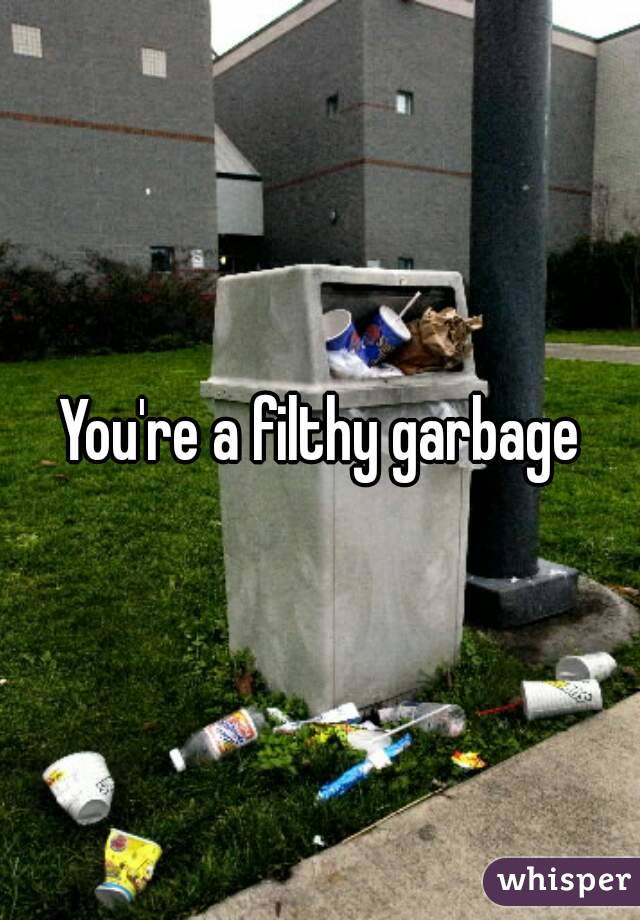 You're a filthy garbage