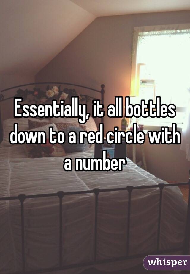 Essentially, it all bottles down to a red circle with a number