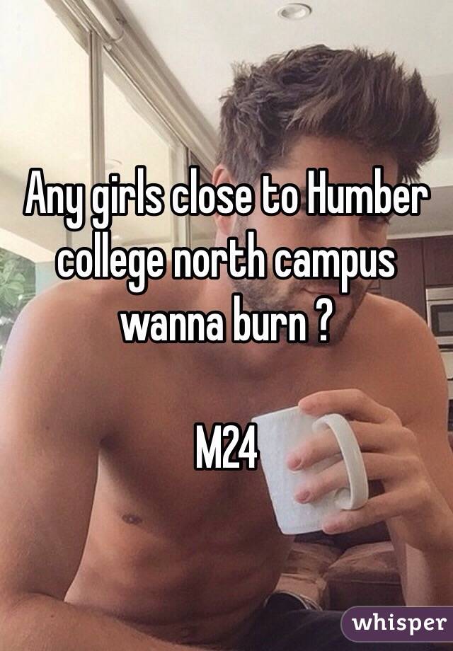 Any girls close to Humber college north campus wanna burn ?

M24