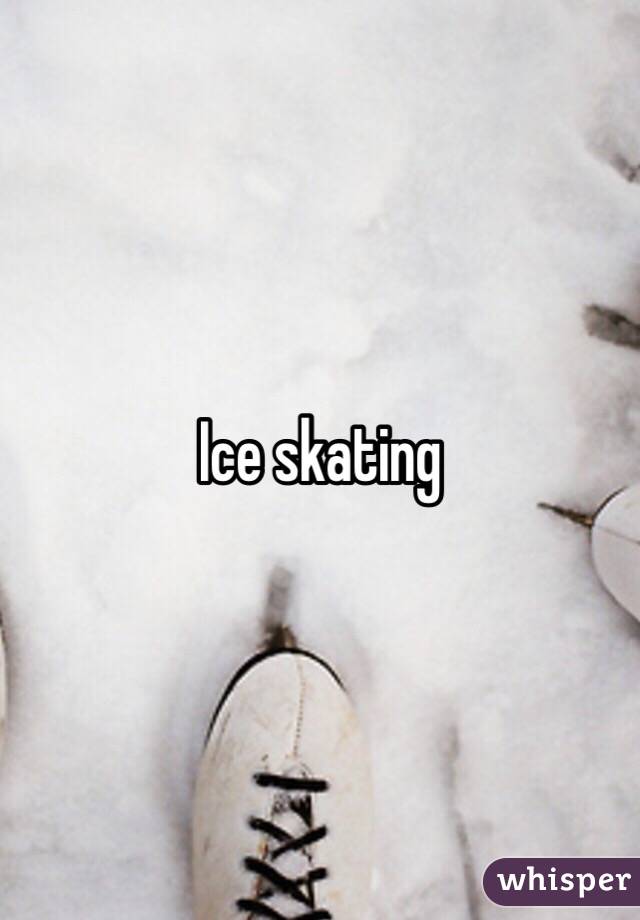 Ice skating