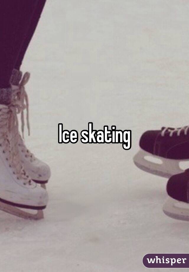 Ice skating 