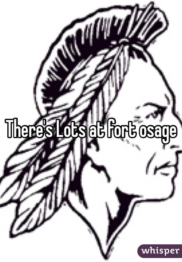 There's Lots at fort osage 