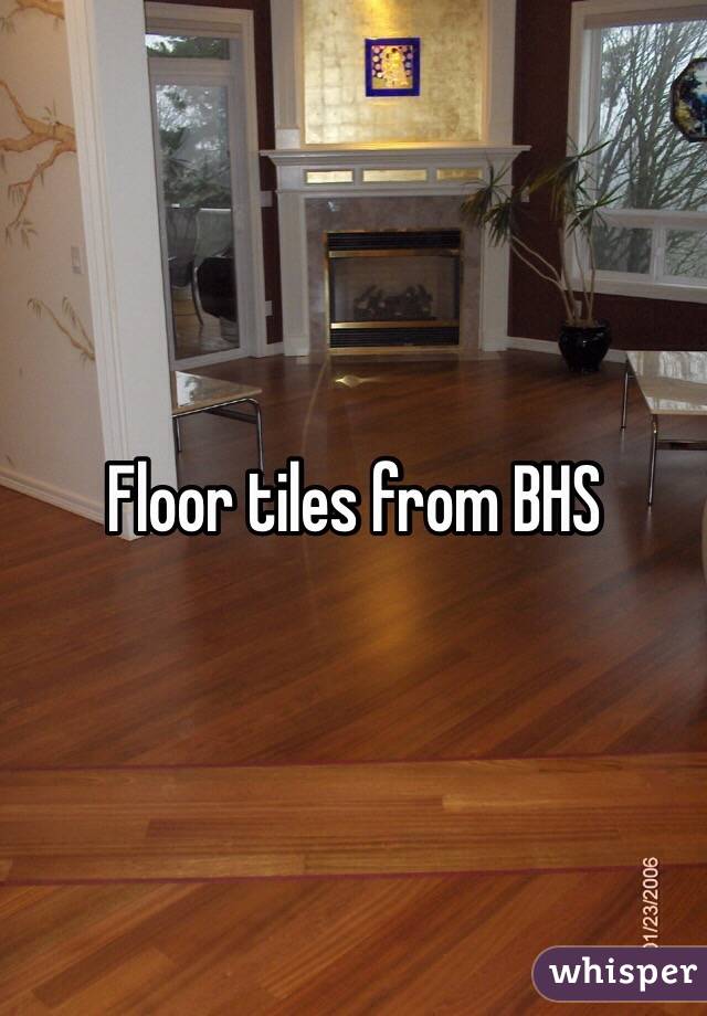 Floor tiles from BHS