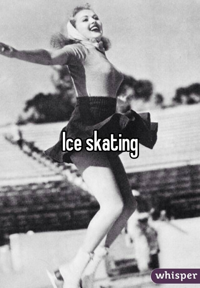 Ice skating 