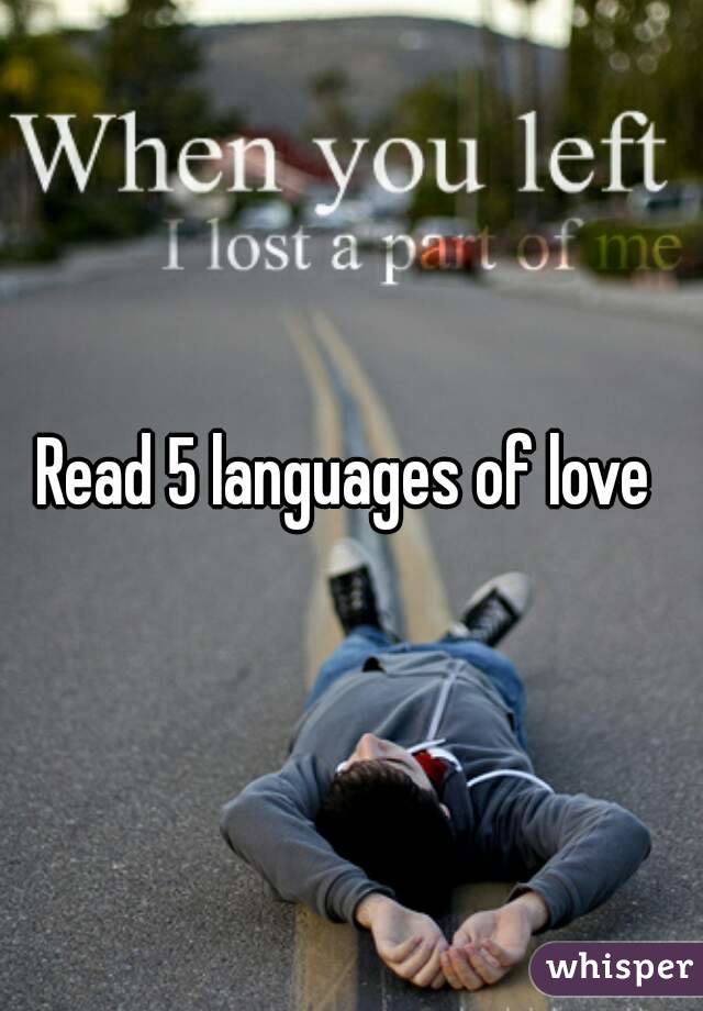 Read 5 languages of love 