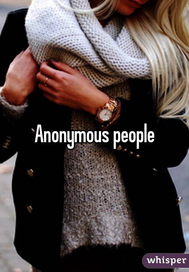 Anonymous people