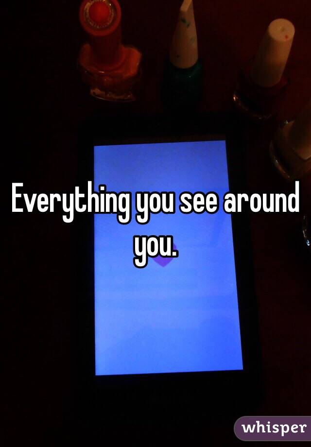 Everything you see around you.