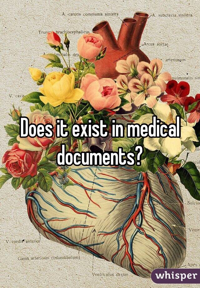 Does it exist in medical documents?
