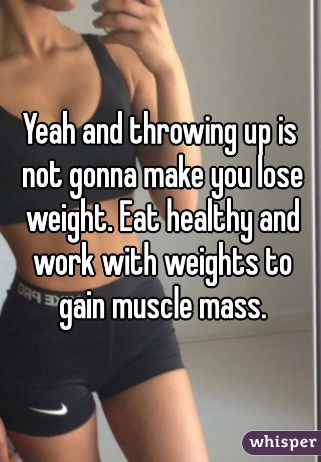 how to throw up to lose weight