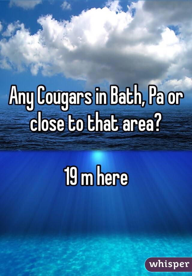 Any Cougars in Bath, Pa or close to that area? 

19 m here