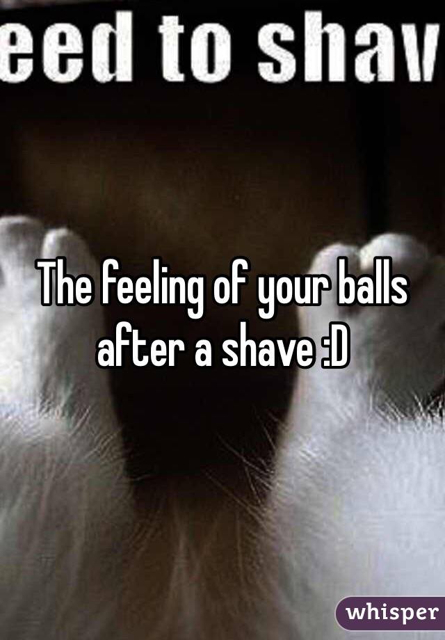 The feeling of your balls after a shave :D