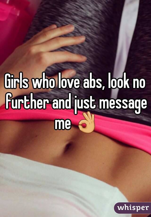 Girls who love abs, look no further and just message me 👌