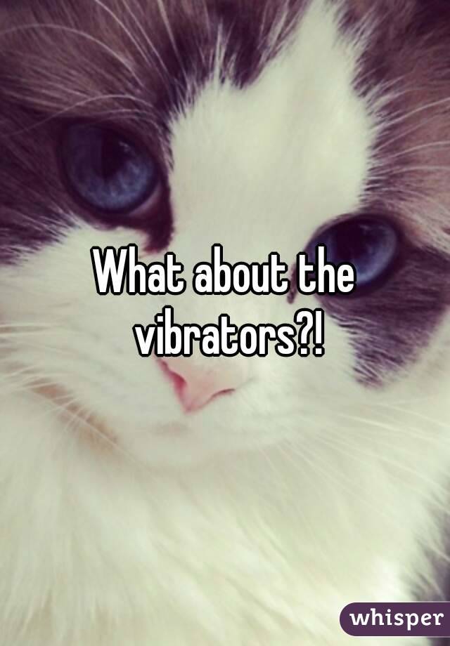 What about the vibrators?!