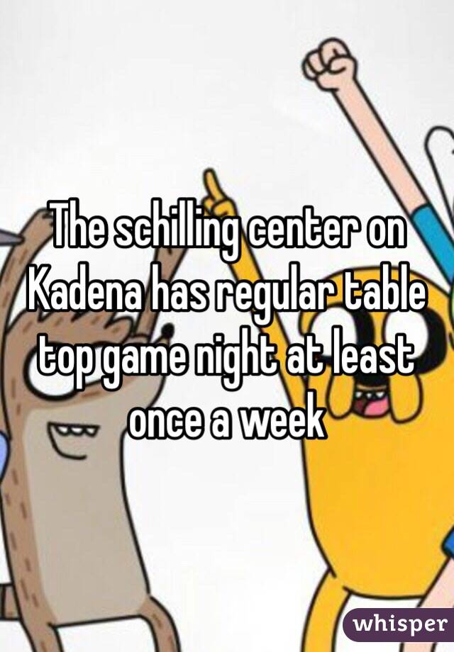 The schilling center on Kadena has regular table top game night at least once a week