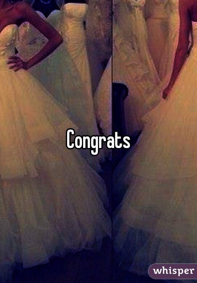 Congrats 