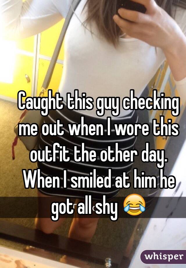 Caught this guy checking me out when I wore this outfit the other day. When I smiled at him he got all shy 😂