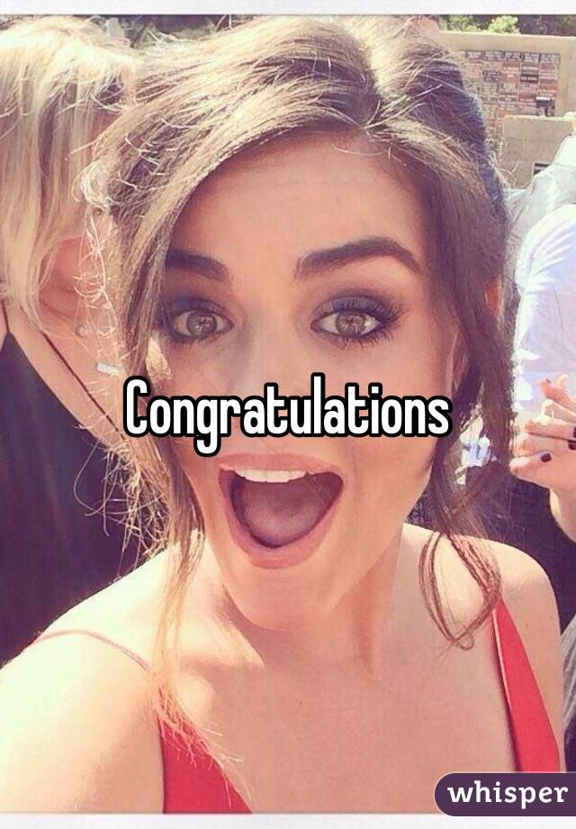 Congratulations 