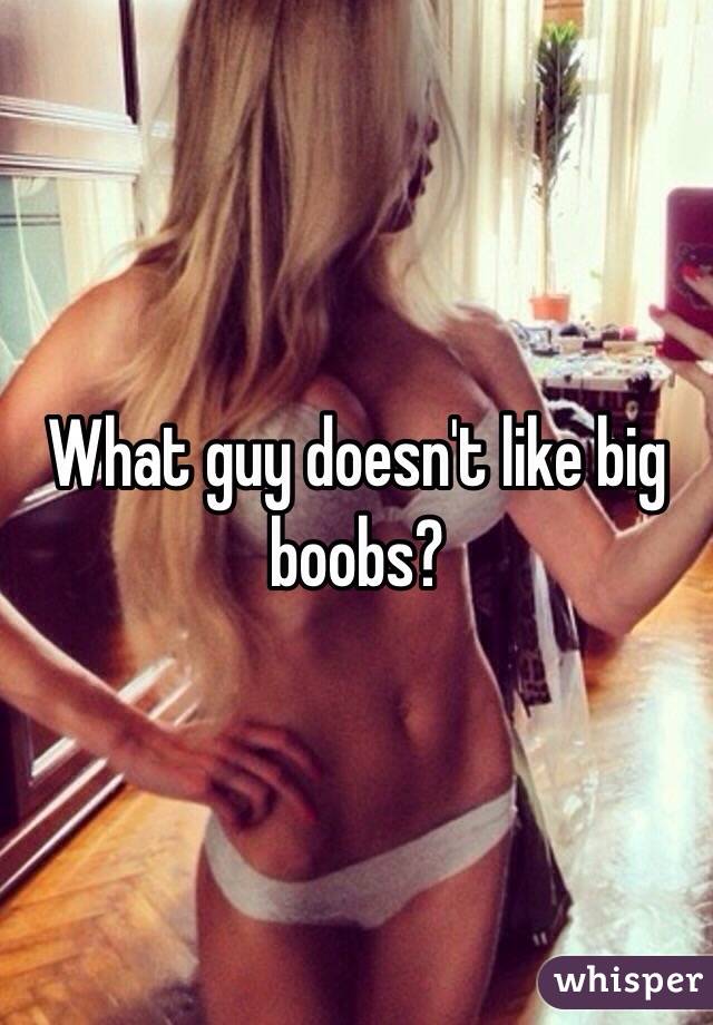 What guy doesn't like big boobs?