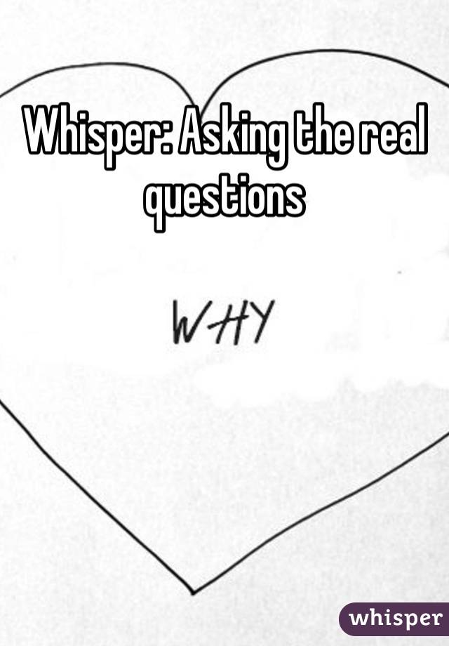 Whisper: Asking the real questions