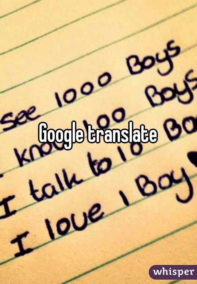 Google translate