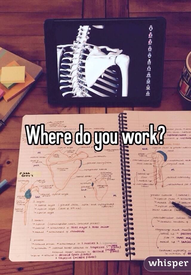 Where do you work?