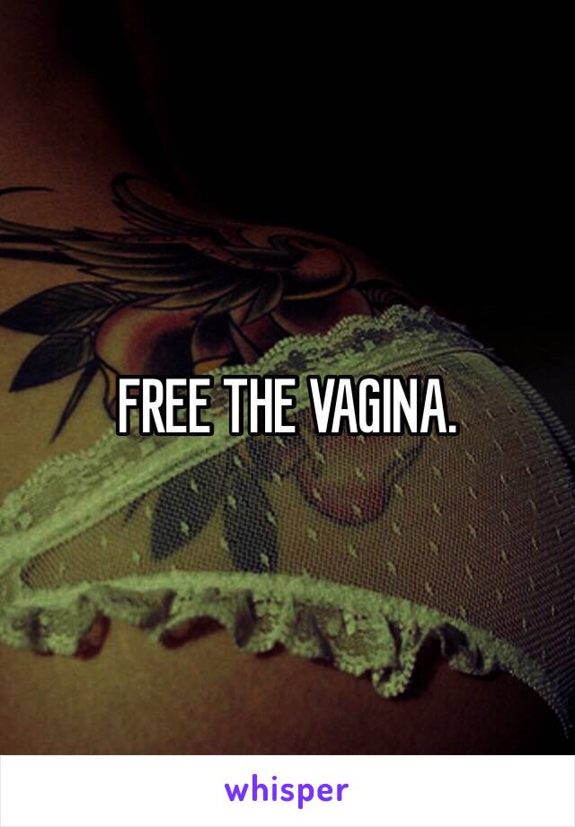 FREE THE VAGINA.