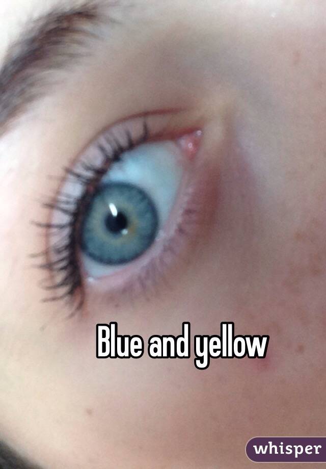 Blue and yellow