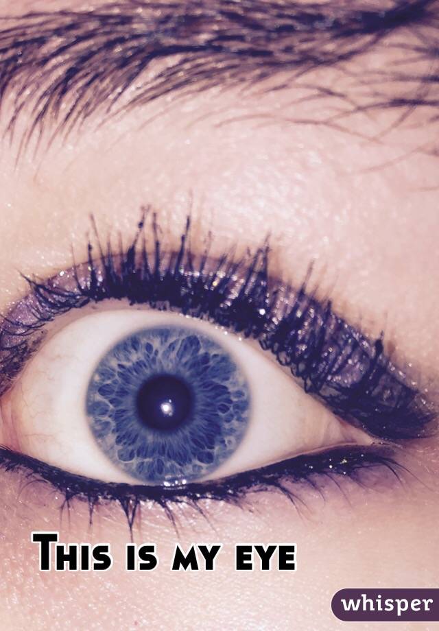 This is my eye