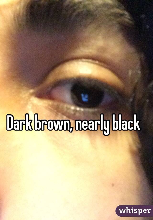 Dark brown, nearly black