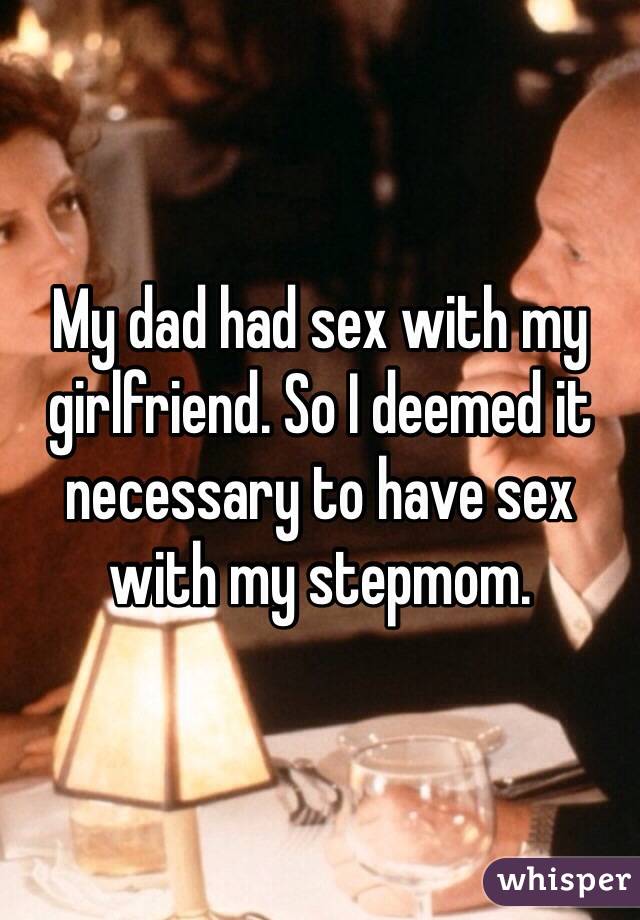 My dad had sex with my girlfriend photo
