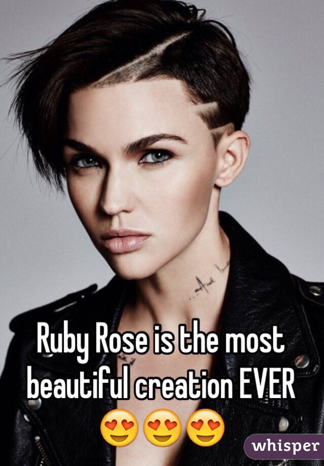 Ruby Rose is the most beautiful creation EVER 😍😍😍