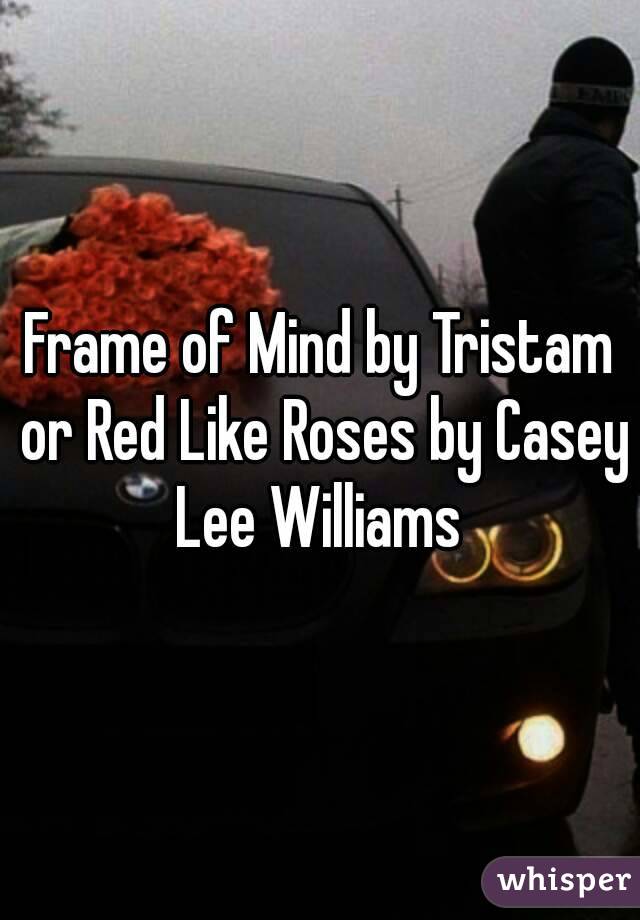 Frame of Mind by Tristam or Red Like Roses by Casey Lee Williams 