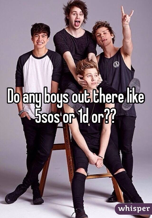 Do any boys out there like 5sos or 1d or?? 