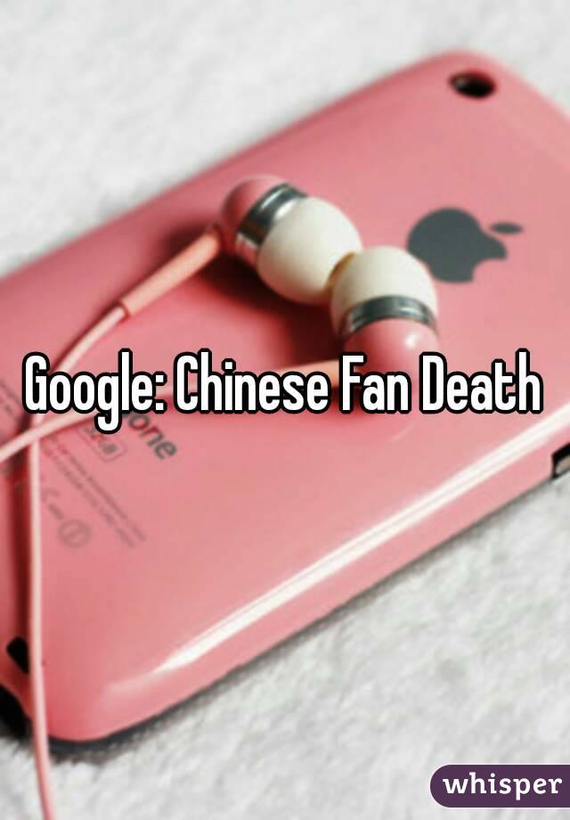 Google: Chinese Fan Death