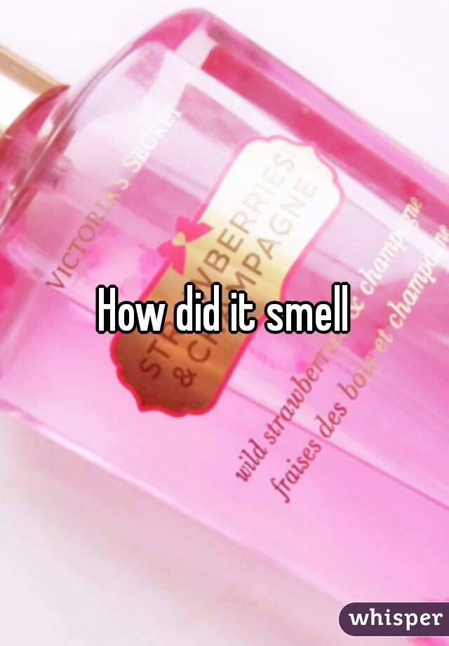 How did it smell