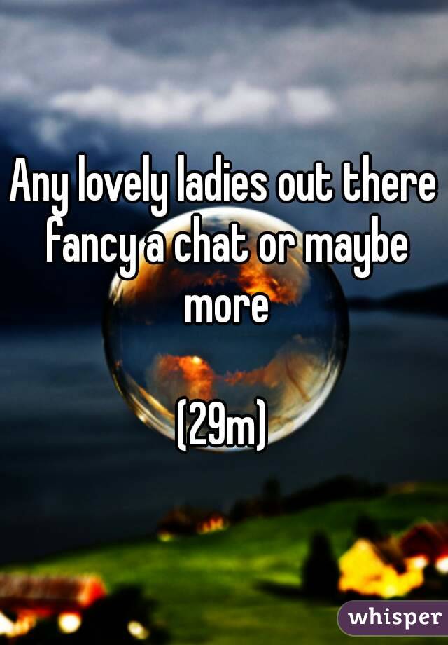 Any lovely ladies out there fancy a chat or maybe more

(29m)