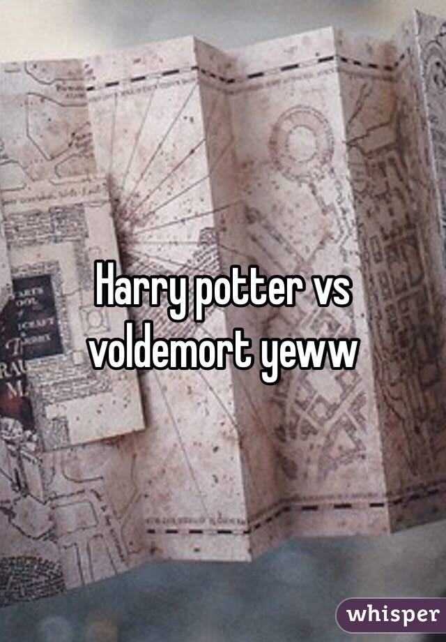 Harry potter vs voldemort yeww