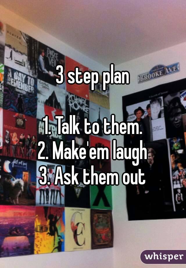 3 step plan

1. Talk to them.
2. Make'em laugh
3. Ask them out