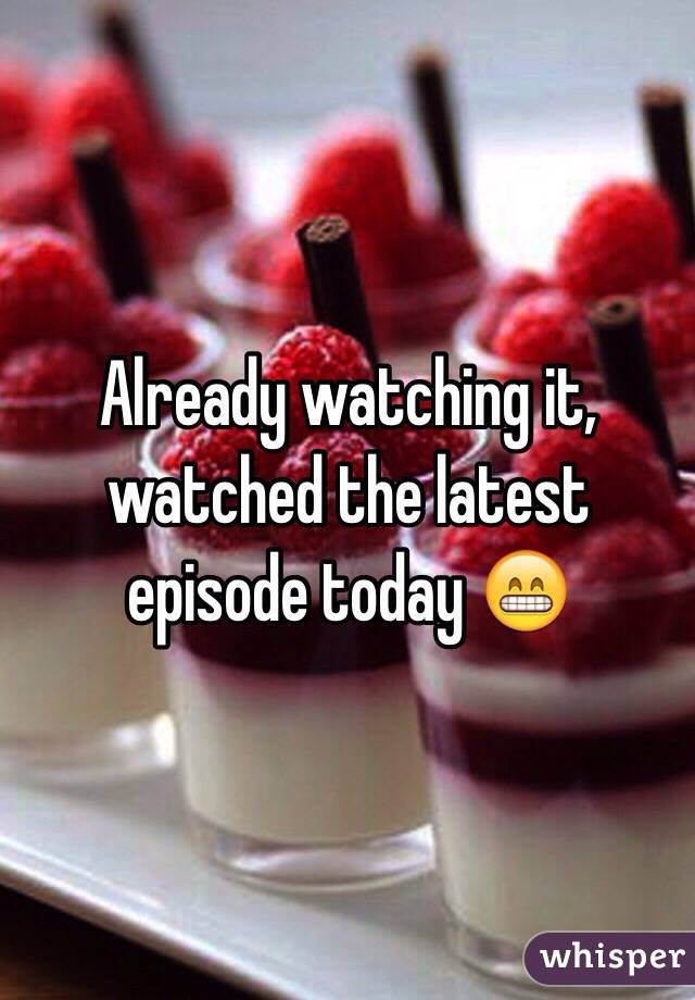 Already watching it, watched the latest episode today 😁