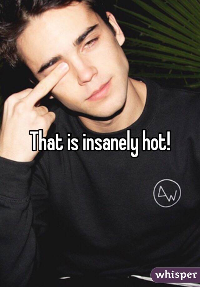 That is insanely hot! 