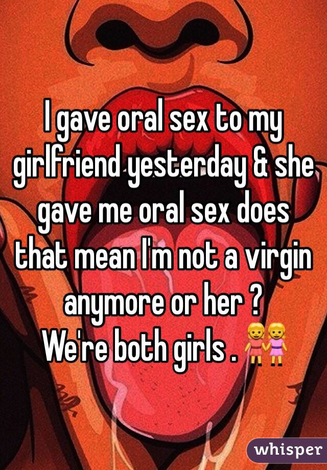 I gave oral sex to my girlfriend yesterday and she gave me oral sex does that picture